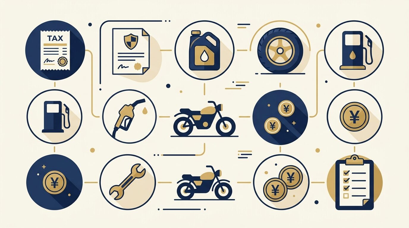 バイク維持費の内訳イメージ