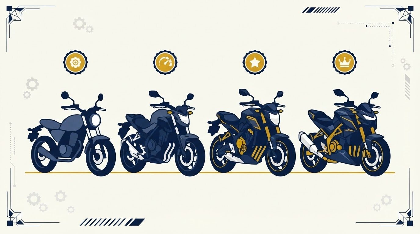 ライバル車種とのラインナップ比較イラスト