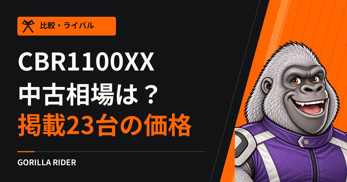 CBR1100XXスーパーブラックバードの中古相場は?掲載23台の価格と国内仕様の見分け方