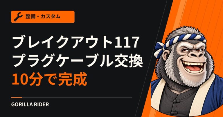 ハーレーのプラグコード・コイルカバー交換｜ブレイクアウト117で約10分